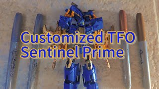 Customized Transformers One Sentinel Prime Lemonlime Customs [upl. by Anyahs]