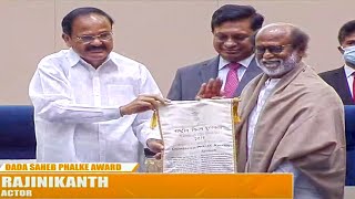 Rajinikanth honoured with Dadasaheb Phalke award 2021  67th National Film Awards [upl. by Glovsky448]