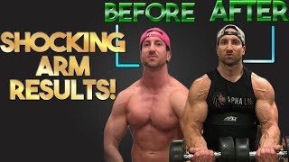 CRAZY BICEP TRANSFORMATION Results of Training Arms Daily Part 2 [upl. by Llehcsreh537]