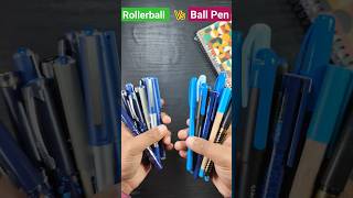 Rollerball vs Ball Pens 💯 Best for Exams writingmania ytshorts penreview rollerballpens ball [upl. by Ellivnarg914]