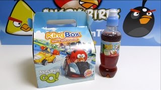 Angry Birds Burger King KingBox Angry Birds GO Red Bird Toys [upl. by Lanrev]