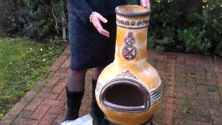 Clay Chiminea Repair  ChimineaShopcouk [upl. by Calvo]