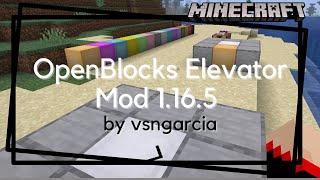 OpenBlocks Elevator 1165 Tutorial and Spotlight Minecraft Mod Spotlight [upl. by Kelcy]