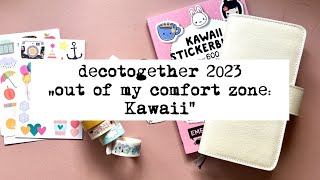 Decotogether2023  KW 24  out of my comfortzone  Kawaii im Hobonichi weeks [upl. by Ellenahs]