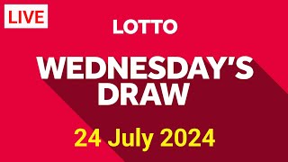 The National Lottery Lotto draw Result from Wednesday 24 July 2024  Lottoresultslive [upl. by Burch]