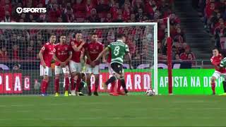 Goal  Golo Bruno Fernandes Benfica 21 Sporting Taça de Portugal 1819 12 Final [upl. by Bertina]