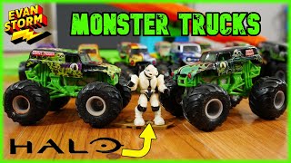 Halo Mega Construx VS Monster Trucks [upl. by Lisab]