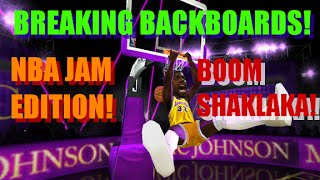 NBA JAM BACKBOARD BREAKING DUNKS 2016 [upl. by Gelhar]