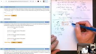 Solution to Serway and Jewetts Chapter 24 Problem 33 on Gauss Law [upl. by Topliffe896]