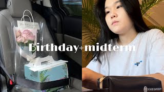 Uni vlog💖 midterms birthday yonsei international student [upl. by Ocinom]