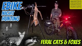 Ebike Predator Hunting  Feral Cats amp Foxes  EORB FAT1000 MTB  Thermal Shooting Australia [upl. by Ronnholm]