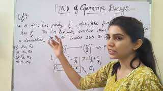 PyQS of gamma decay  nuclear physics pyqs  CSIR NET  part 1 [upl. by Farny412]