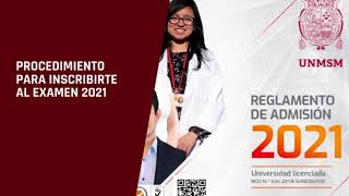 CÓMO INSCRIBIRTE PARA EL EXAMEN DE ADMISIÓN SAN MARCOS  INSCRIPCIÓN PARA ADMISION 2022 UNMSM [upl. by Heall]