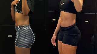 my waist journey before and after  how I lost an inch of my waist in a month  sydtabre brown [upl. by Farlay]