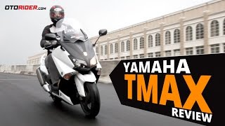 Yamaha TMax Test Ride Review – Indonesia  OtoRider [upl. by Annahsat]