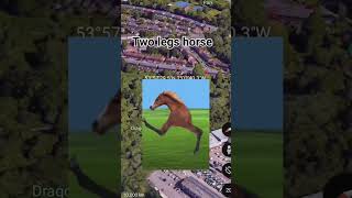 two legs horse on googel earth and maps googlearth [upl. by Caitrin351]