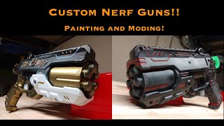 Custom Nerf Guns Painting and Moding [upl. by Keating]