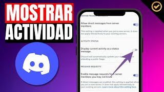 Como MOSTRAR LA ACTIVIDAD de JUEGO en DISCORD  Paso a Paso [upl. by Ahtennek]