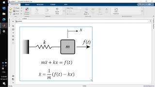 MATLAB SIMULINK MODELING OF MASS SPRING DAMPER SYSTEM [upl. by Anid]