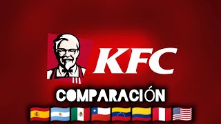 KFC ESPAÑA VS ARGENTINA VS MÉXICO VS CHILE VS VENEZUELA VS COLOMBIA VS PERÚ VS ESTADOS UNIDOS [upl. by Darcey148]