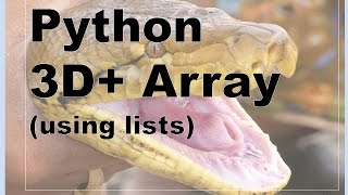 202Python  3D Array Example [upl. by Mikah782]