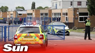 Tewkesbury school Teenage boy arrested after ‘pupil stabbed teacher’ [upl. by Georgeta38]