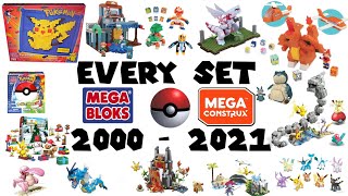 ALL POKÉMON MEGA CONSTRUX SETS 20002021 [upl. by Nasar916]