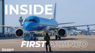 EXCLUSIVE  Inside KLMs New A321neo in Amsterdam Schiphol [upl. by Whitnell502]