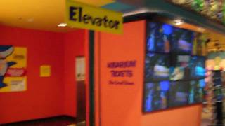 Otis Hydraulic elevator  Underwater Adventures Mall of America Bloomington MN [upl. by Erny767]