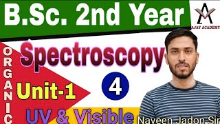 BSc 2nd Year Organic Chemistry  Spectroscopy  UV amp Visible Chromophore and Auxochrome Lec  4 [upl. by Cadel]