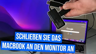 MacBook Externen Monitor anschließen  MacBook mit externem Monitor verbinden [upl. by Ytitsahc]