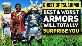 Ghost of Tsushima  Best amp Worst Armor Sets And How To Make Them Way Better Tips amp Tricks [upl. by Adigun125]