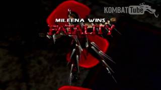 MK4Gold Mileena quotSai Throwquot Fatality [upl. by Tynan]