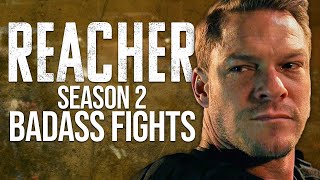 Reachers Season 2 Badass Fights  Reacher [upl. by Gurolinick]