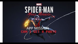 SpiderMan Miles Morales FNSM App Request Can I Get a Photo [upl. by Goddart]