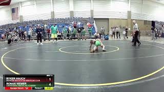 2024 Kids Folkstyle Nationals Ronan Niemer vs Ryker Hauch 56 Ibs 8U Semifinals [upl. by Aekan]