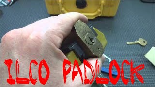 307 Antique Ilco Padlock Picked Open amp Shimmed [upl. by Shir]