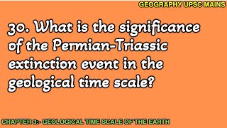 330 PermianTriassic Extinction Event  Its Significance in Geological History [upl. by Embry]