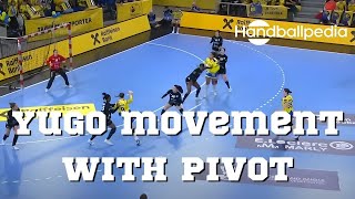 Handball Tactics Yugo movement with pivot [upl. by Berkley121]