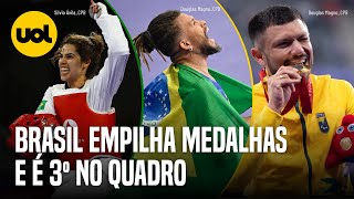 PARALIMPÃADAS 2024 BRASIL GANHA DEZ MEDALHAS NESTA SEXTA E SOBE PARA 3Âº NO QUADRO DE MEDALHAS [upl. by Doug]