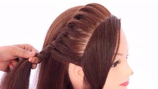 simple hairstyle for women  hairstyle for bridal  ladies hairstyle [upl. by Cirtemed]