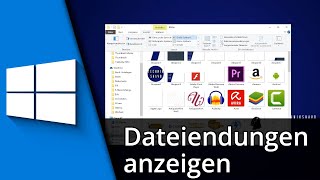 Windows 10 Dateiendungen anzeigen  verbergen ✅ Tutorial [upl. by Nevaj]