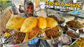 40 Rs SWADISHT Indian Street Food 😍 Dharamraj Chole Bhature Dev Rajma Chawal Chur Chur Naan ❤️ [upl. by Yacano]