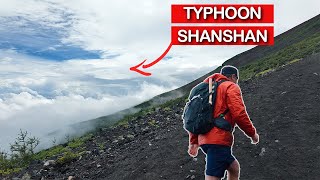 I Survived a Typhoon Hiking MT Fuji [upl. by Ahsaet]