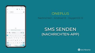 SMS senden NachrichtenApp  OnePlus Android 12  OxygenOS 12 [upl. by Hawger]