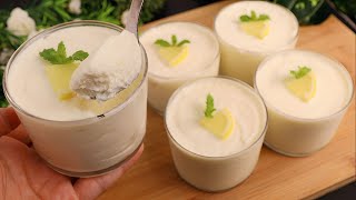 3 ingredients dessert Recipe no oven no eggs no gelatin no cornstarch melts in mouth tasty [upl. by Nibuz]