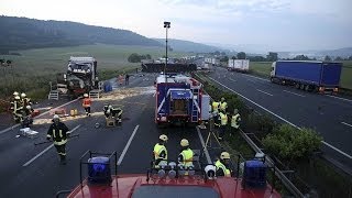 Tödlicher Unfall auf A7 bei Hann Münden führte zu Vollsperrung [upl. by Tanaka]