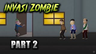 Invasi Zombie  Episode 2  Animasi Horor Kartun Lucu  WargaNet Life [upl. by Ettenaj]