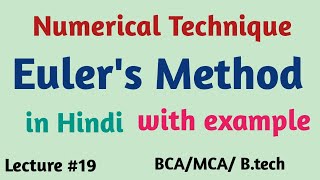 Eulers Method  Numerical technique [upl. by Yessydo]