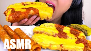 ASMR CHEESY FRIED CHICKEN TENDERS  CHILI CHEESE DOGS  ICE CREAM 리얼사운드 먹방  KimampLiz ASMR [upl. by Ahsiuqal]